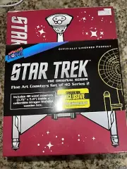 Star Trek Fine Art Coasters Set Of 40 New In Box Convention Exclusive