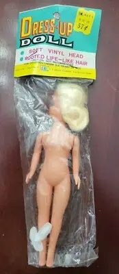 Vtg "Dress-Up Doll" K-Mart 57¢ Peg Toy Discount "Barbie" NOS