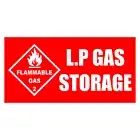 LP Gas Storage Sign Plaque Liquid Petroleum Flammable Gas