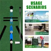 1X Golf Training Mat for Swing Detection Batting Golf Practice Training Aid Game