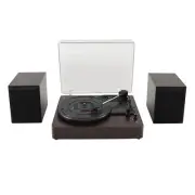 3-Speed Turntable Decorative Record Player Split Bluetooth Vinyl Record Player,