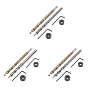 6Pcs 1/4 Inch Hex Shank Hole Drill Bit + 3/8(9.5mm)Replacement Step Drill1382