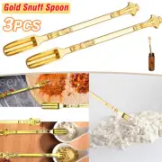3x Mini Medicinal Ladle Scoop Mini Spoon Spatula Metal Cute Gift Sliver Spoon