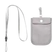 [Generic] Undercover Bra Wallet | Wallets for Women Washable Underwear Bra Pouch | Travel with Peace of Mind Bra Wallet Under Clothes Adjustable Money Belt Pouch S, Grey, Consulte la descripción, See