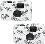 2 Pieces Disposable Cameras Film Camera 12 Photos Hd Single Use Optical Camera Record Wedding Party Gift