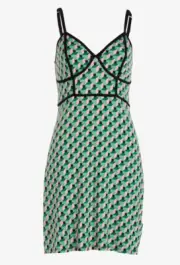 NEW PETER ALEXANDER GEO PRINT SLIP DRESS NIGHTIE MEDIUM M RRP$89.95