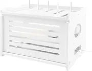NYGHMY 1 Tiered Shelf Router Cable Storage Box, Modem Shelf, Projector Shelf, Cable Management Hider Rack