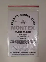 1/48 Tamiya Spitfire Mk Vb Nat'l Markings, Canopy & Wheels Mask - Montex MM48024