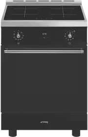 Smeg 60cm Classic Pyrolytic Induction Freestanding Cooker - Gloss Black