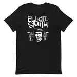 ELLIOTT SMITH 黑色 T 恤短袖男女通用 T 恤