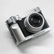Wooden Aluminum Alloy Base Hand Grip L Plate for Fujifilm GFX100RF Camera Holder