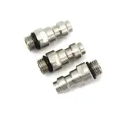 3 Pieces Fill Fitting 8mm Male Quick Connection PCP HPA Check Valve M8 *1.0