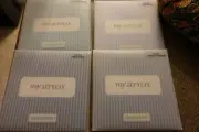 LOT of 4 Close to my Heart ACRYLIX Stamp Sets Friends Caps Lower Numbers ABCs