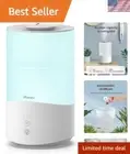 4L Ultrasonic Humidifier with Essential Oil Diffuser & Night Light - Large Rooms