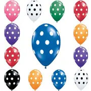 50 pcs Polka Dots 12" Metallic Latex Balloons PARTY DECORATIONS Supplies on SALE