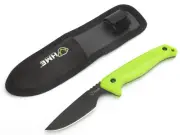 HME KNFBCK FIXED BLADE 2.50" FIXED CAPER PLAIN BLACK OXIDE 420HC SS BLADE GREEN
