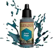 The Army Painter Azure Magic Warpaint - Acrylic Non-Toxic Heavily Pigmented Water Based Paint for Tabletop Roleplaying, Boardgames, and Wargames Miniature Model Painting