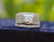 Men's 2.5 CT 100% Natural Genuine Moissanite Wedding Ring 925 Silver