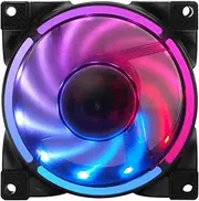 5V ARGB Case Fan, 80mm PWM Case Cooler Fan CPU Fan with MFDB Hydraulic Bearing, Silent 800‑2500RPM 7 Blades Computer Case Fan for CPU Cooler, Radiator, PC Chassis