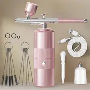 Pink Portable Oxygen Infusion Nano Spray Facial Beauty Instrument – High Pressure Needle-Free Skin Care Mist Sprayer