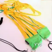 Zeekio Ribbon Poi - 3 large and 2 small ribbons