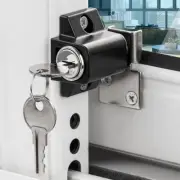 Sleek and Secure Aluminum Sliding Windows Locks with Dual Keys Available