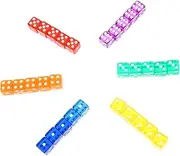 TOYANDONA Lightweight Acrylic Dice Set 40pcs Unique Right-Angle Game Dice for Pub