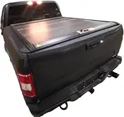 ALCYBD Prevent Dust and Water Hard Aluminum Retractable Pickup Truck Tonneau Bed Cover Manual Roller Lid Compatible for Ford Ranger T6 T7 T8(Manual Lock)