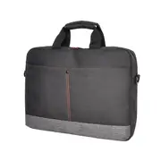 Oxhorn Notebook Back Nylon Fabric Top Zip Closure Padded Black Grey