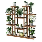 Outdoor Wooden Bonsai Plant Stand Rack Shelf - 115cm