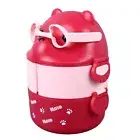 (Pink)Bento Box Lunch Box 2 Layers Containers Portable Bento Lunch Box