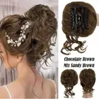 Messy Bun Hair Piece Curly Scrunchie Updo Claw Clip Hair Extensions Real As Huma