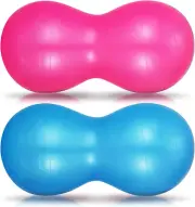 Wettarn 2 Pcs Peanut Ball Peanut Exercise Ball Pregnancy Yoga Stability Fitness