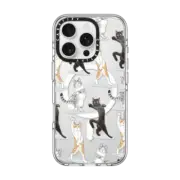 iPhone 16 Pro Clear Case MagSafe Compatible PARTY CATS
