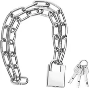 Zxglxinyao Bike Chain Lock, Security Chain Lock, Premium Case-Hardened Safety Chain Bicycle Chain Lock for Bike Motorcycle Generator Gate Outdoor Furniture, Cannot Be Cut with Bolt Cutters & Hand Tool