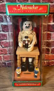 VINTAGE ARTISAN COLLECTION TOYMAKER WOODEN NUTCRACKER CHRISTMAS DECORATION 14"