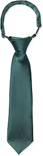 [Kajeer] Pre-Tied Children's Tie for Boys Girls Cashew Flower Diagonal Stripes Striped Black Ties for School Uniform Wedding Role Play