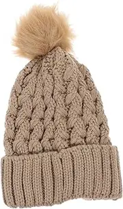 [TOVINANNA] Fashionable Warm Fuzzy Hat for Women Cozy Fluffy Beanie for Teens for Outdoor Activities Autumn and Stylish Khaki