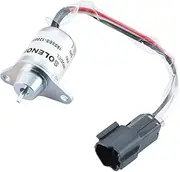 Fuel Shut Off Solenoid 119233-77932 Yanmar 1503ES-12S5SUC12S Replace Woodward M810324 for John Deere 3038E 3036E 3032E 2025R 2032R 2027R 2036R Tractor Stop Solenoid 12VDC
