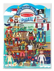 Melissa & Doug Reusable Puffy Sticker Play Set - Pirates