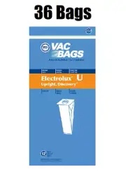 (36) Vacuum Bags for Aerus Electrolux Style U Replacement 4 Ply ProTeam Upright