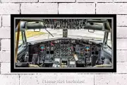 Cockpit Boeing 727-200 10" x 20" Color Photograph (APPM10051)