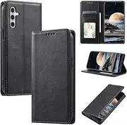 Cover Compatible with Samsung Galaxy A25 5G Case,Compatible with Samsung Galaxy A25 5G Magnetic Closure Flip Stand Card Slot Black