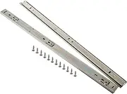 FIXOSHEE 2pcs Heavy Duty Drawer Slides 27mm Wide Full Extension Ball Bearing Rails Quiet Side Mount for Cabinets Tool Boxes
