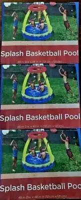 3 POOLS SPLASH BASKETBALL POOLS + INFLATABLE BALL -PRIORITY MAIL SAME DAY FREE S