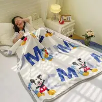 在飛比找蝦皮購物優惠-熱銷 迪士尼毛毯120x150午睡毯小被子兒童毯子卡通毛毯法