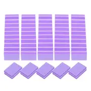20pcs Nail Buffers 100/180 Grit Mini Nail Sanding Blocks Set Purple