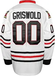 [Fingtin] Griswold Hockey Jersey - #00 X-Mas Movie Hockey Jerseys Stitched Letters Numbers for Husband Father Size S-XXXL