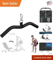 19" Upgraded LAT Pulldown Bar - Versatile Cable Machine Attachment for Home Gym