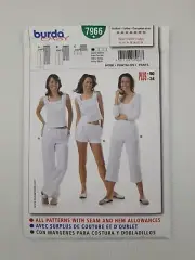 Burda Sewing Pattern 7966 Women Pants Shorts Pattern Size US 12-24 EUR 38-50 NEW